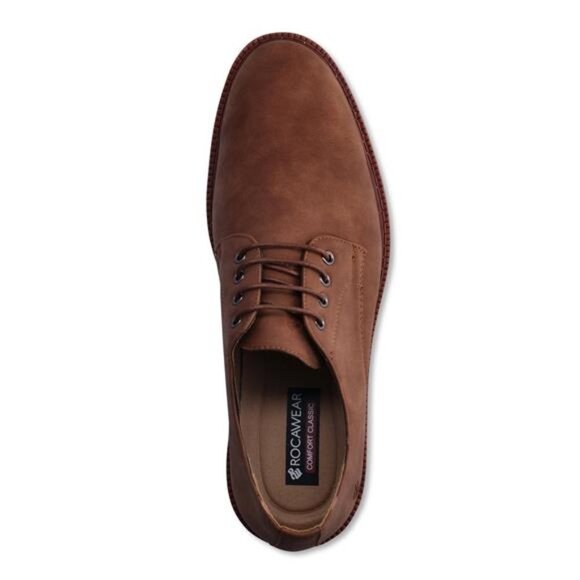 Men\'s Tan Donald Oxford Dress Shoes - Comfort Footbed, Flexible Sole, Size 10 main image 5